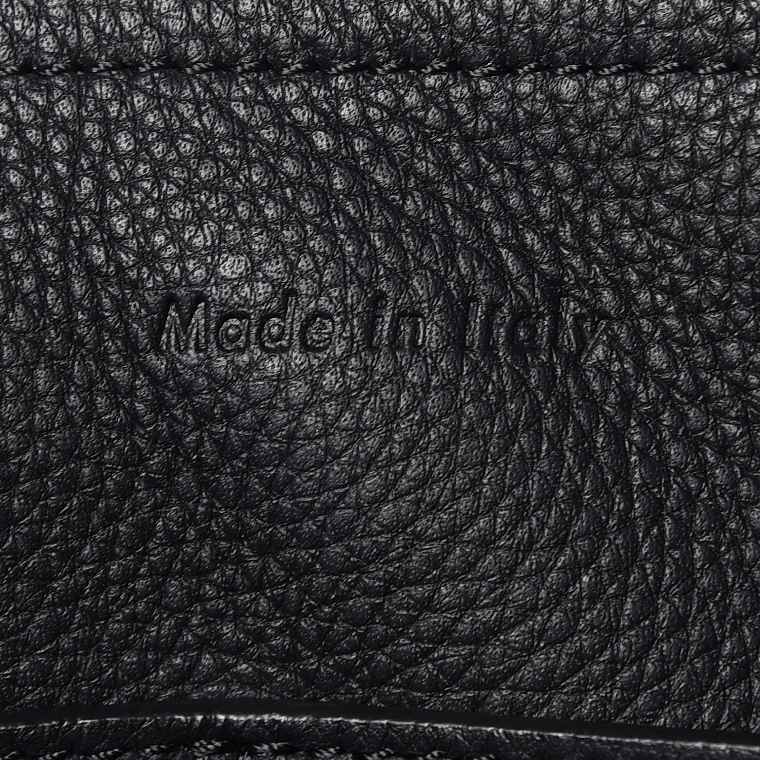 Celine Baby Grained Calfskin Medium Tri-Fold Bag Black 6 of 11