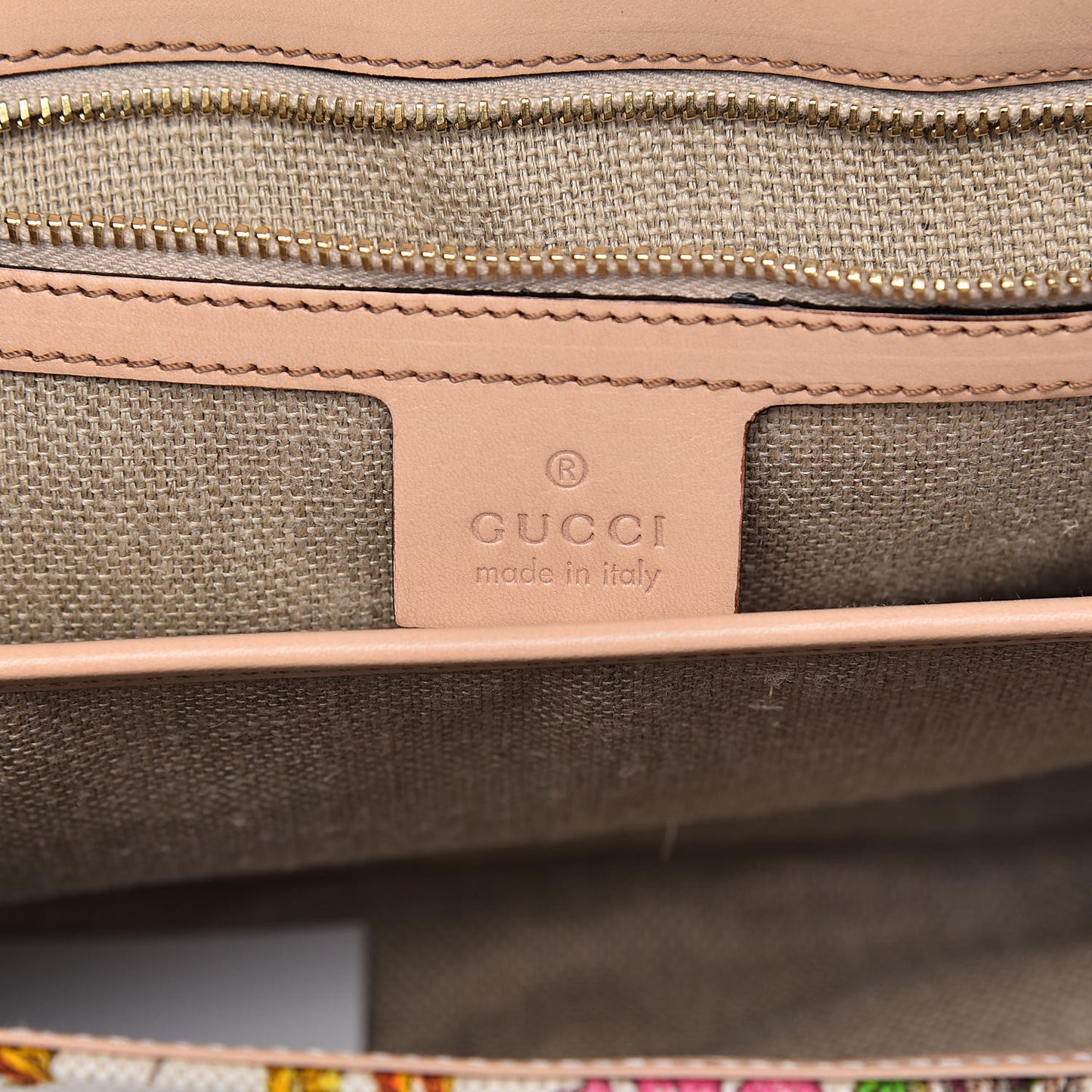 Floral Flora Canvas Bamboo Top Handle Bag