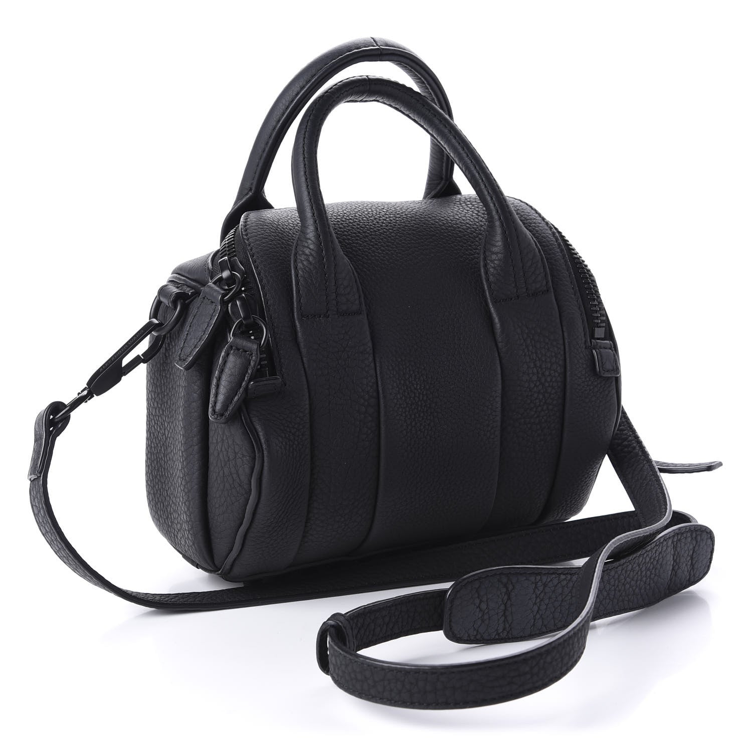 Alexander Wang Pebbled Lambskin Rockie Black Matte Black Hardware 4 of 10