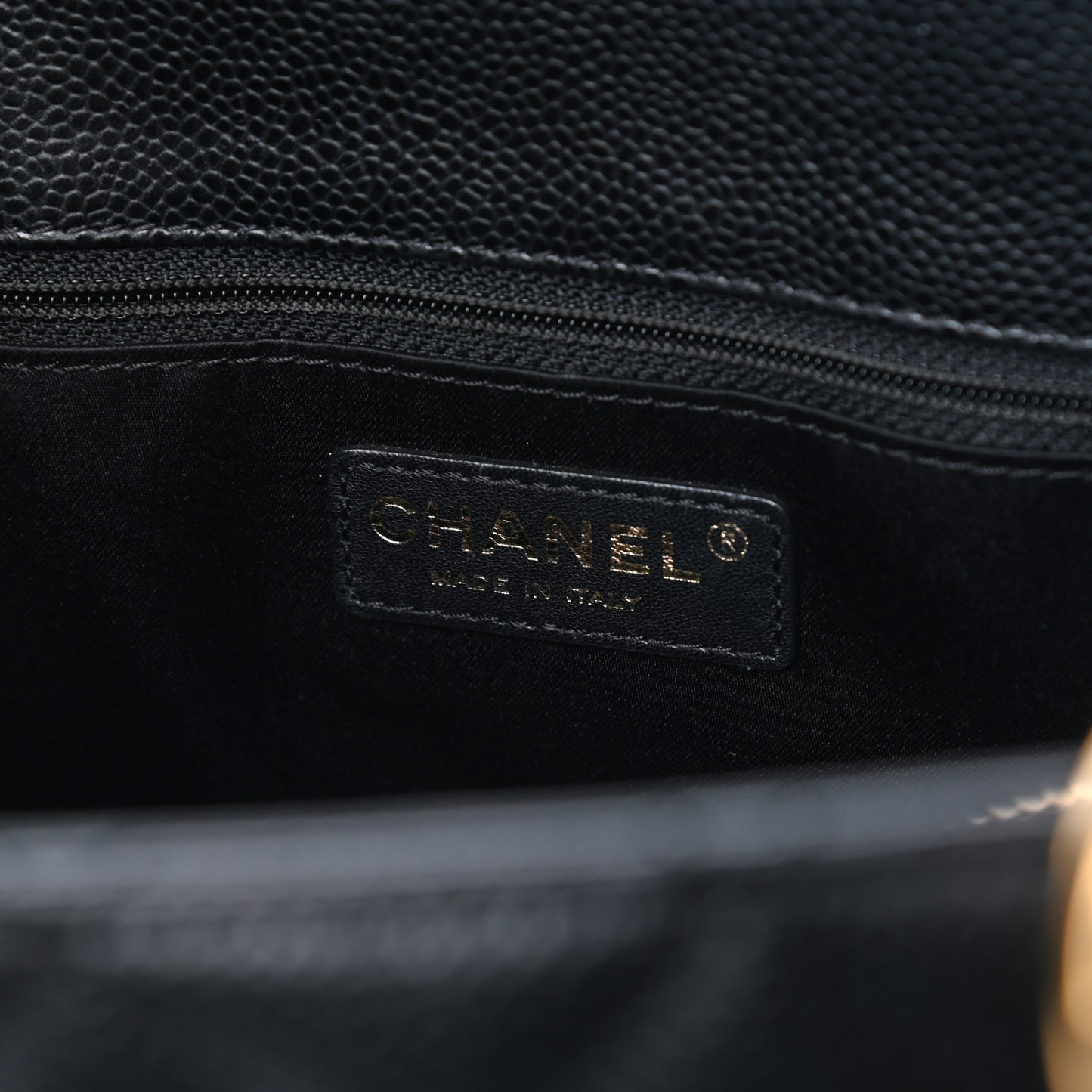 Caviar Quilted Grand Shopping Tote GST Black