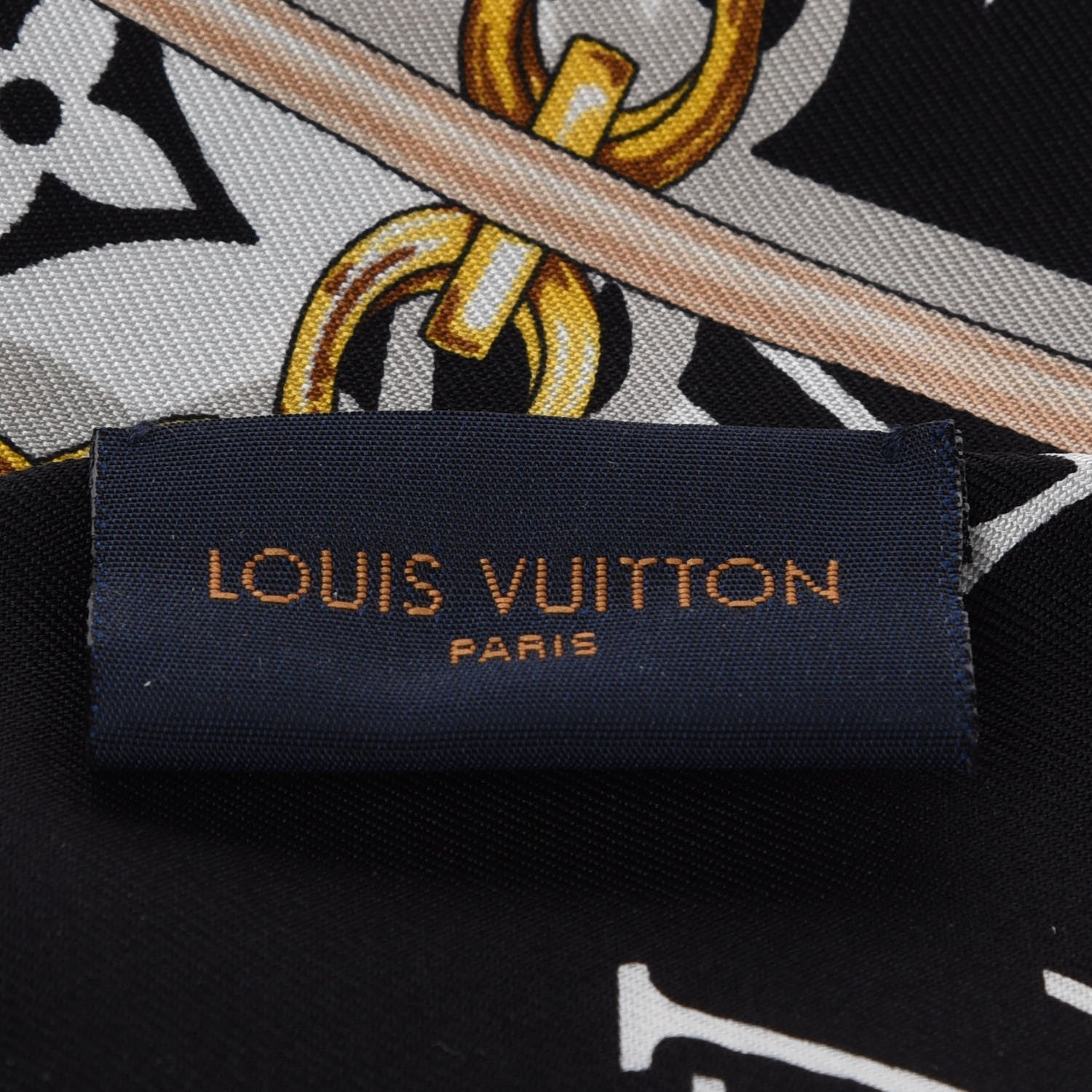 Louis Vuitton Silk Monogram Confidential Bandeau Black 3 of 4