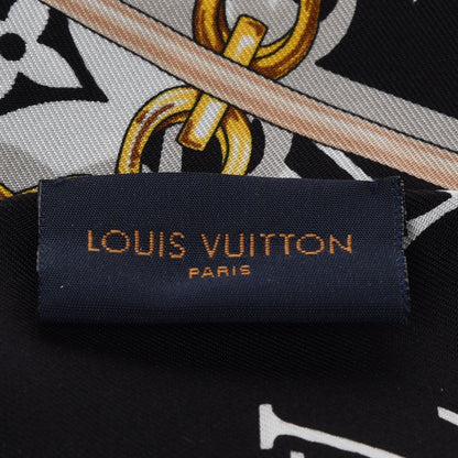 Louis Vuitton Silk Monogram Confidential Bandeau Black 3 of 4
