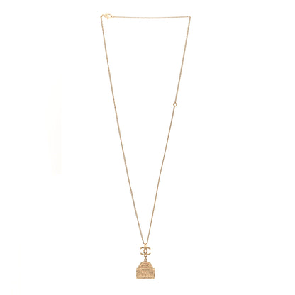 Chanel Metal CC Rue Cambon Necklace Gold 3 of 6