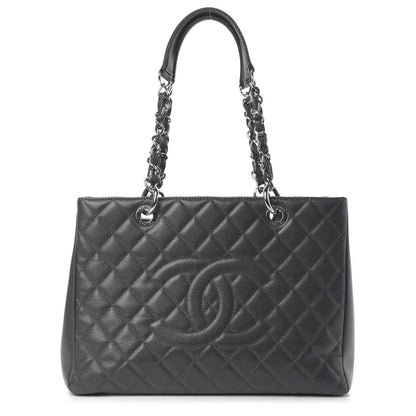 Chanel Caviar Quilted Grand Shopping Tote GST Grey 1 of 10