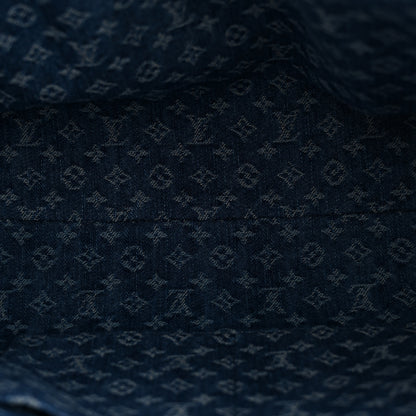 Louis Vuitton Monogram Denim Onthego MM Blue 5 of 9