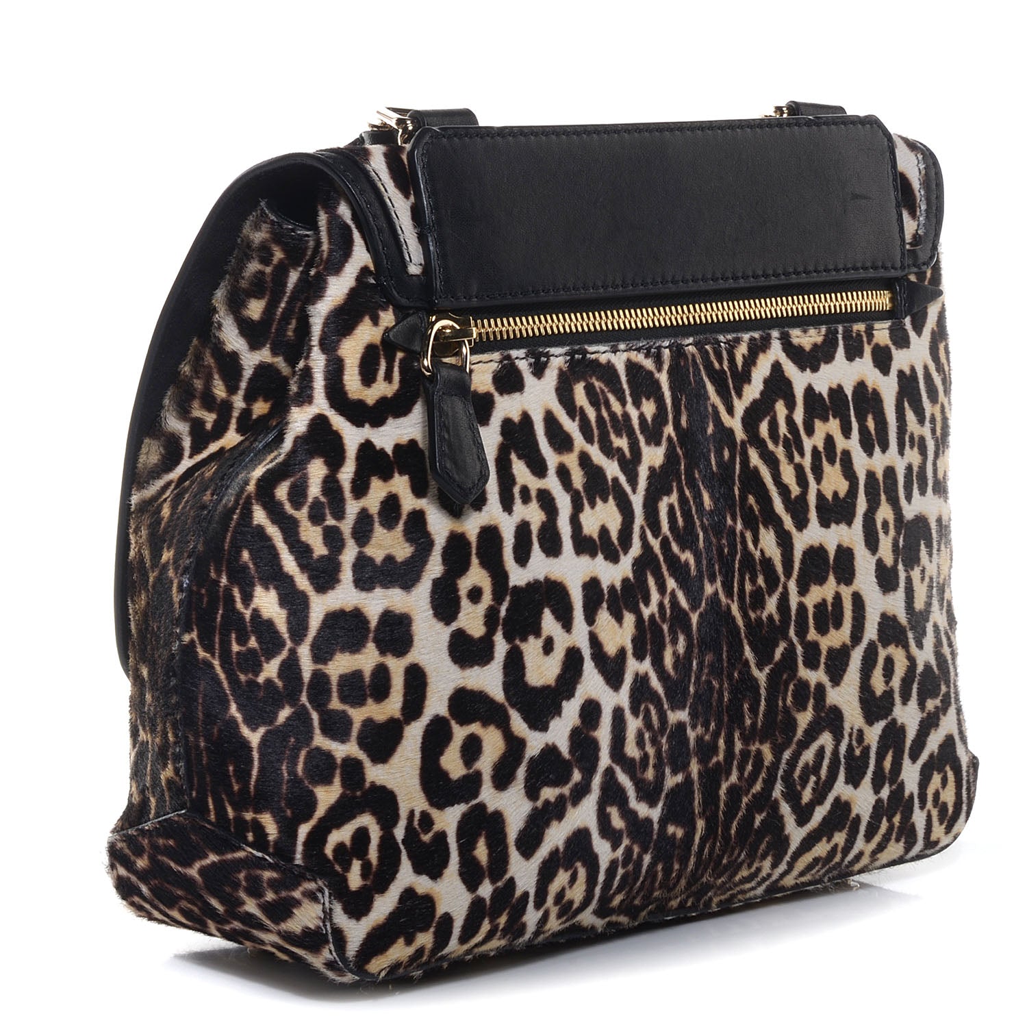 Givenchy Calf Hair Leopard Print Mirte Saddle Bag 3 of 10