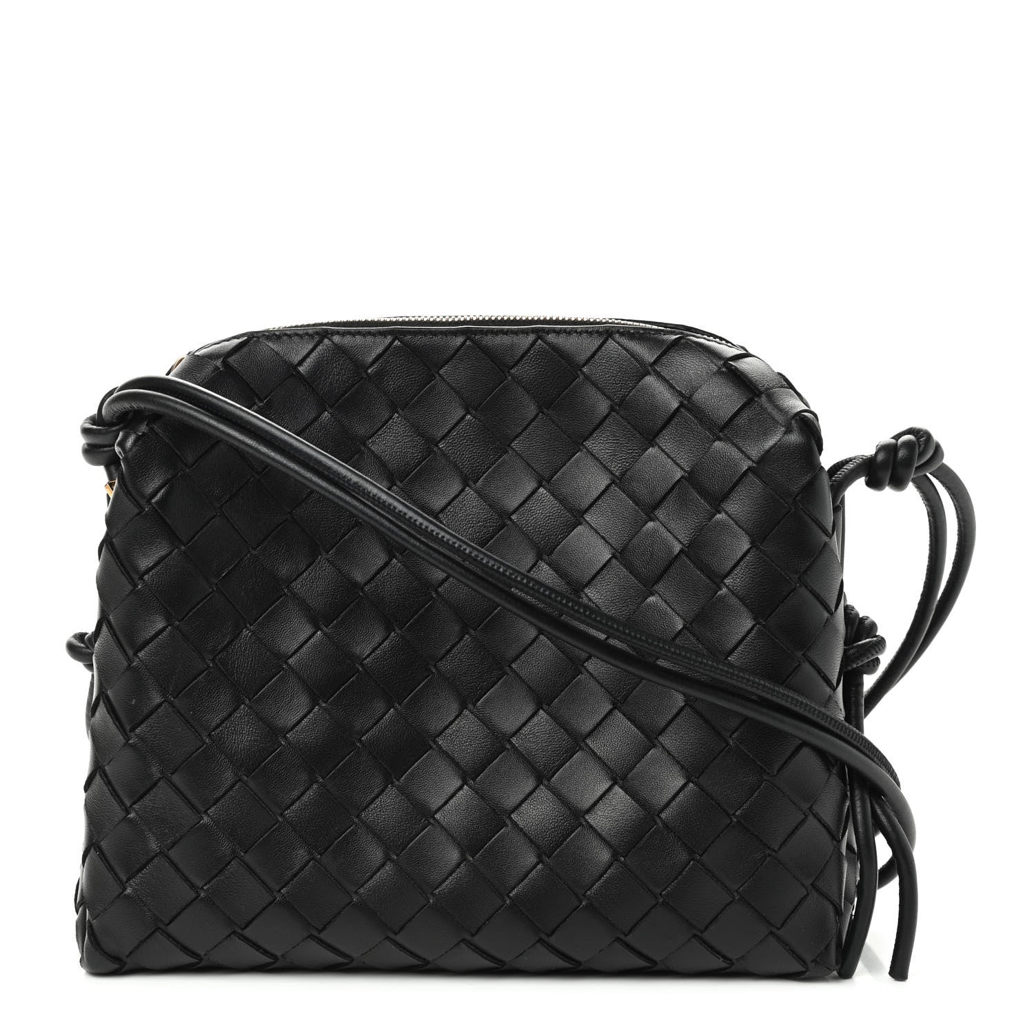Bottega Veneta Nappa Intrecciato Nodini Mini Crossbody Black 1 of 7