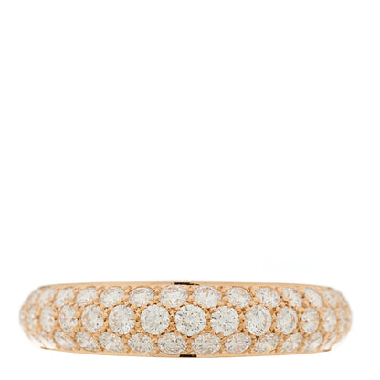 Cartier 18K Pink Gold Diamond 5mm Etincelle de Cartier Band Ring 58 8.25 1 of 4