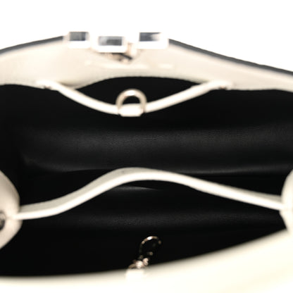 Louis Vuitton LV X YK Taurillon Psychedelic Capucines MM Black White 5 of 10