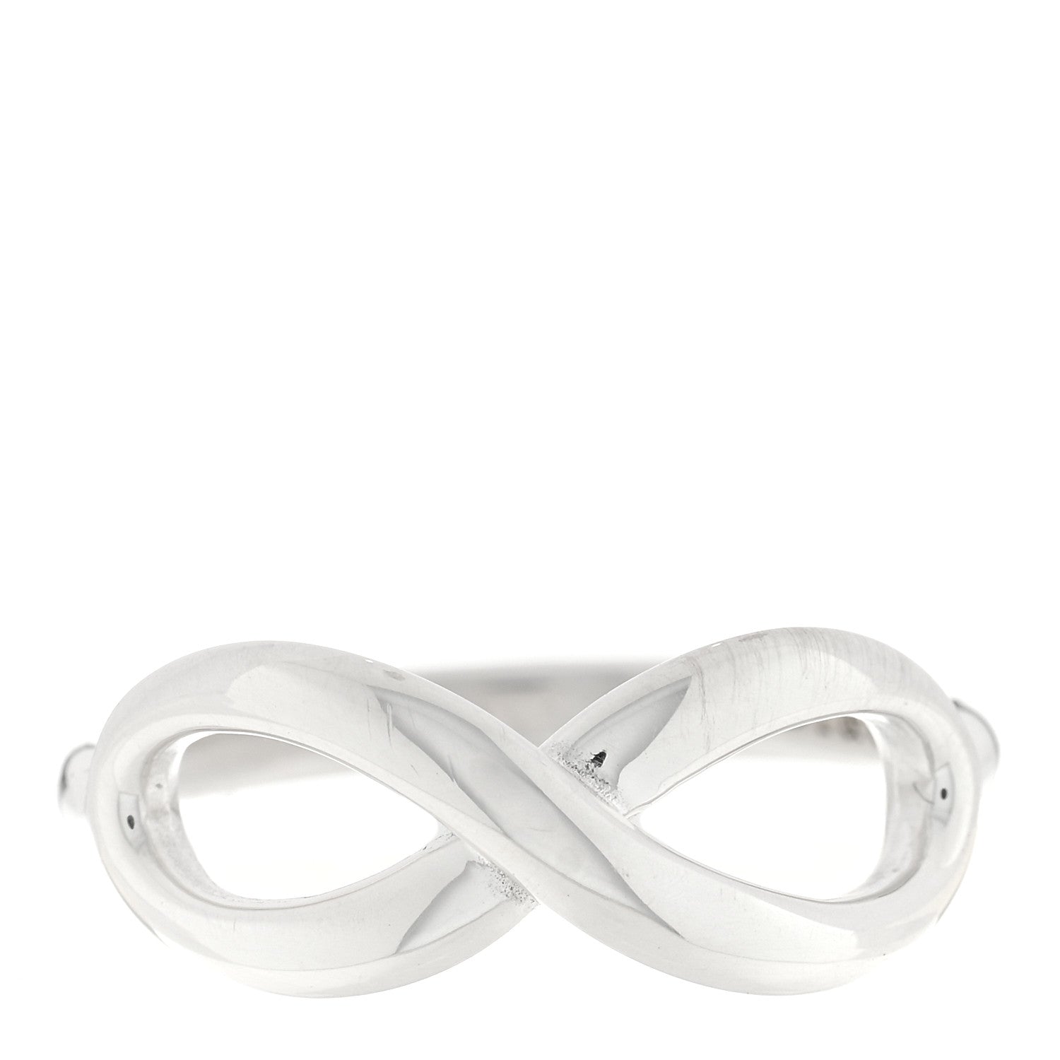 Tiffany Sterling Silver Infinity Ring 51 5.75 1 of 4