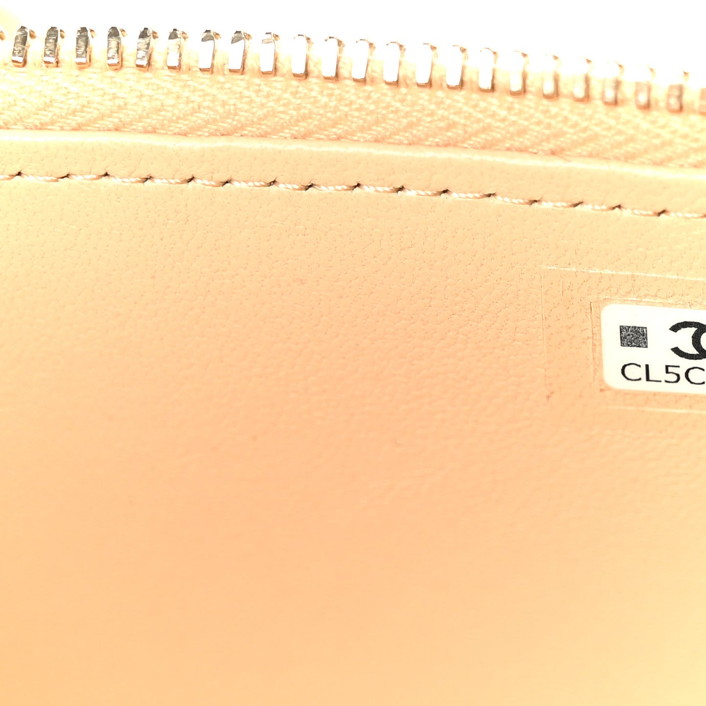 Braided Raffia Quilted Top Handle Slim Vanity Case With Chain Beige