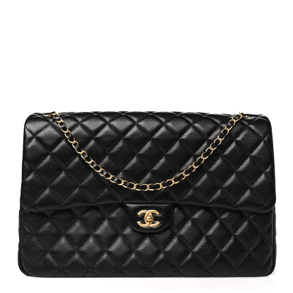 Chanel Caviar Quilted XXL Travel Flap Bag Black 1 of 11