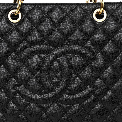 Chanel Caviar Quilted Grand Shopping Tote GST Black 7 of 9