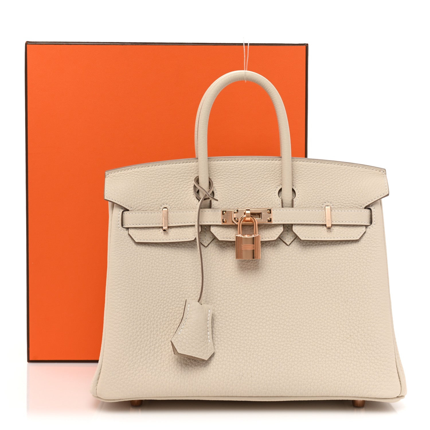 Hermes Togo Birkin 25 Craie 9 of 9
