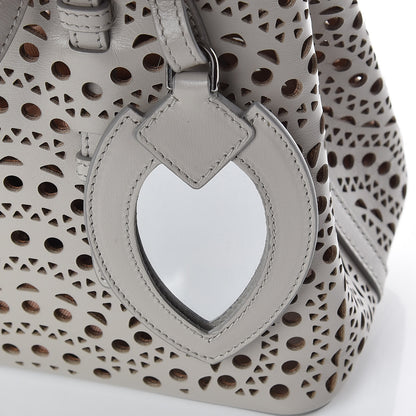 Alaia Lux Calfskin Vienne Wave Mina 25 Bag Perle 9 of 9