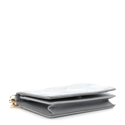 Christian Dior Metallic Lambskin Cannage SmallLady Dior Flap Card Holder Silver 4 of 8