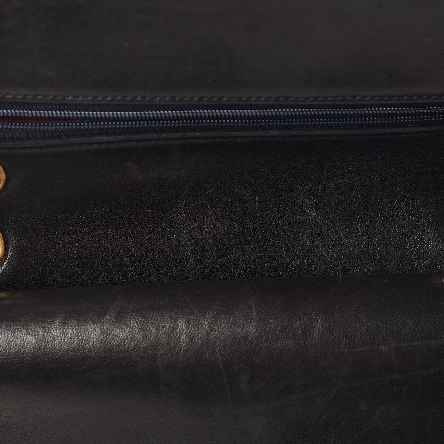 Lambskin Quilted Small Double Flap Black