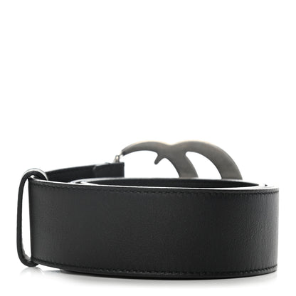 Gucci Moon Calfskin Nickel Double G 40mm Belt 90 36 Black 2 of 5