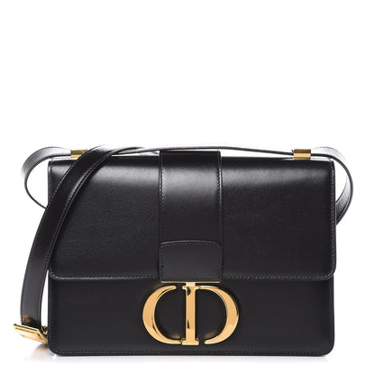 Christian Dior Smooth Calfskin 30 Montaigne Flap Bag Black 1 of 11