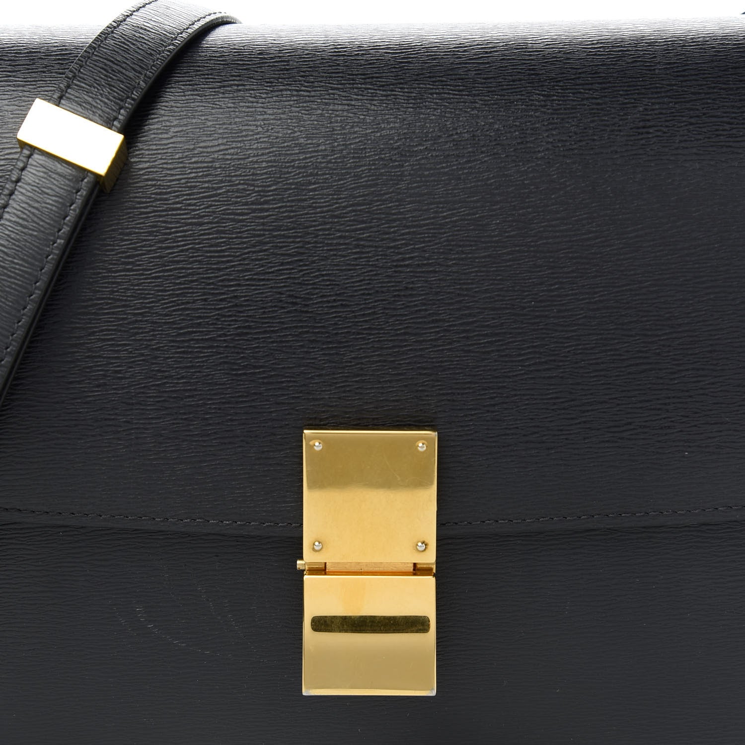 Celine Liege Calfskin Medium Classic Box Flap Bag Anthracite 11 of 12