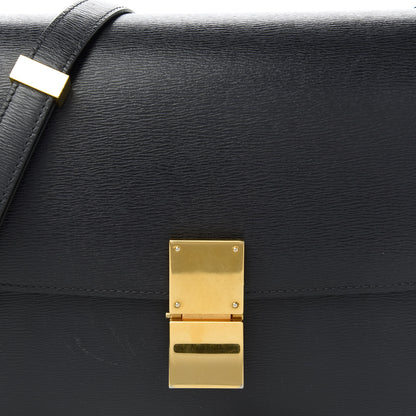 Celine Liege Calfskin Medium Classic Box Flap Bag Anthracite 11 of 12