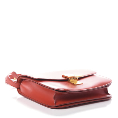 Celine Box Calfskin Medium Classic Box Flap Bag Red 4 of 8