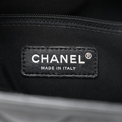 Chanel Aged Calfskin Chevron Quilted Medium Gabrielle Hobo So Black 6 of 10