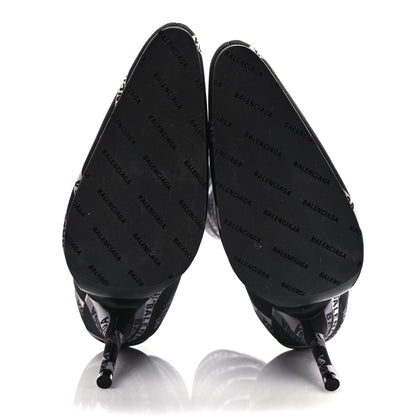 Balenciaga Spandex Losange Monogram 110mm Booties 38.5 Gris Black 5 of 6