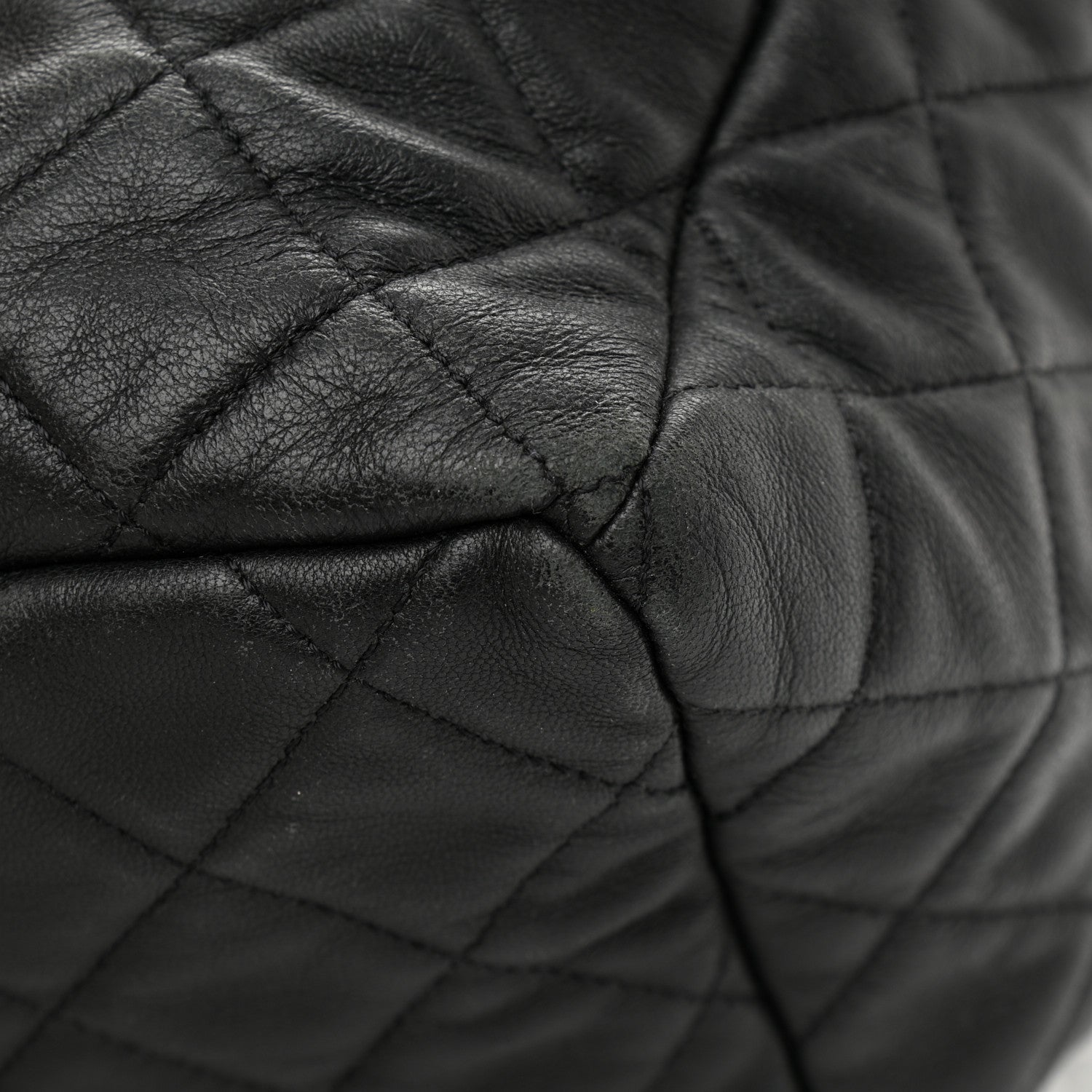 Chanel Lambskin Quilted CC Chain Bucket Bag Black 12 of 16