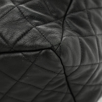Chanel Lambskin Quilted CC Chain Bucket Bag Black 12 of 16