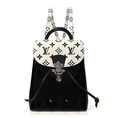 Louis Vuitton Patent Monogram Hot Springs Backpack Black White 1 of 6