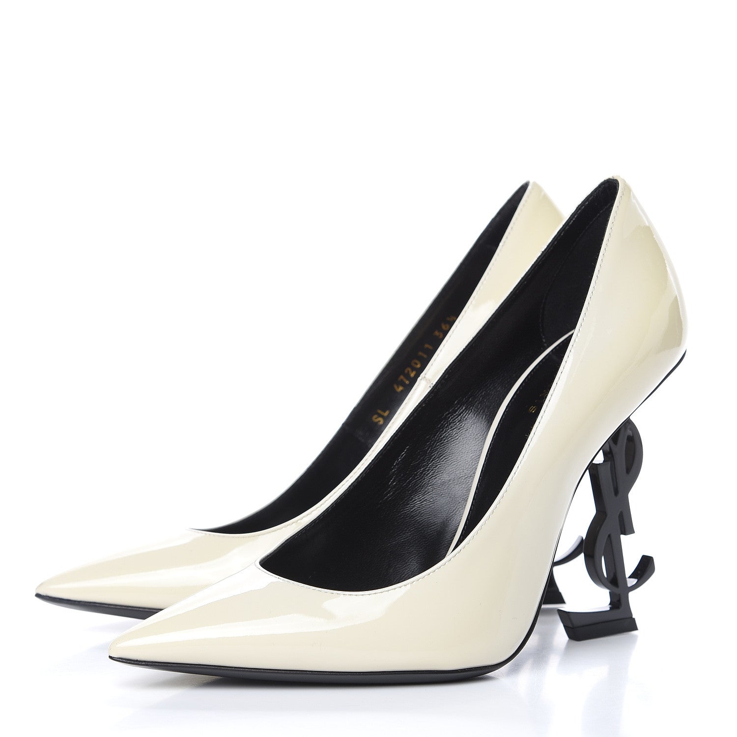 Saint Laurent Patent Opyum 110 Pumps 36.5 Neutro 3 of 10
