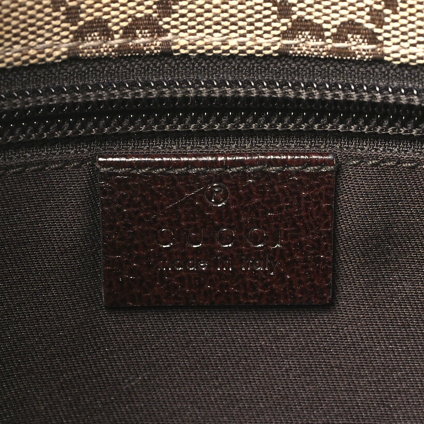 Monogram Web Small Flat Messenger Crossbody Dark Brown