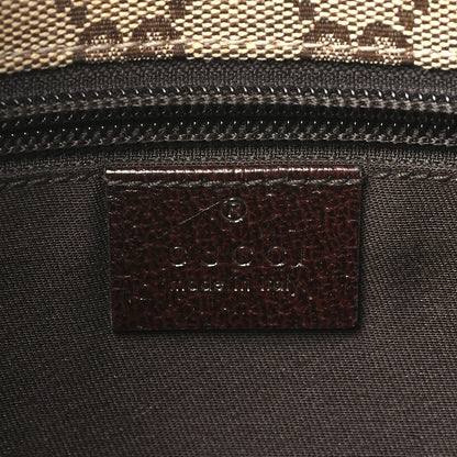 Gucci Monogram Web Small Flat Messenger Crossbody Dark Brown 6 of 9