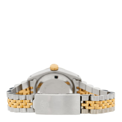 Rolex Stainless Steel 18K Yellow Gold Diamond 26mm Oyster Perpetual Datejust Watch Champagne 69173 3 of 4