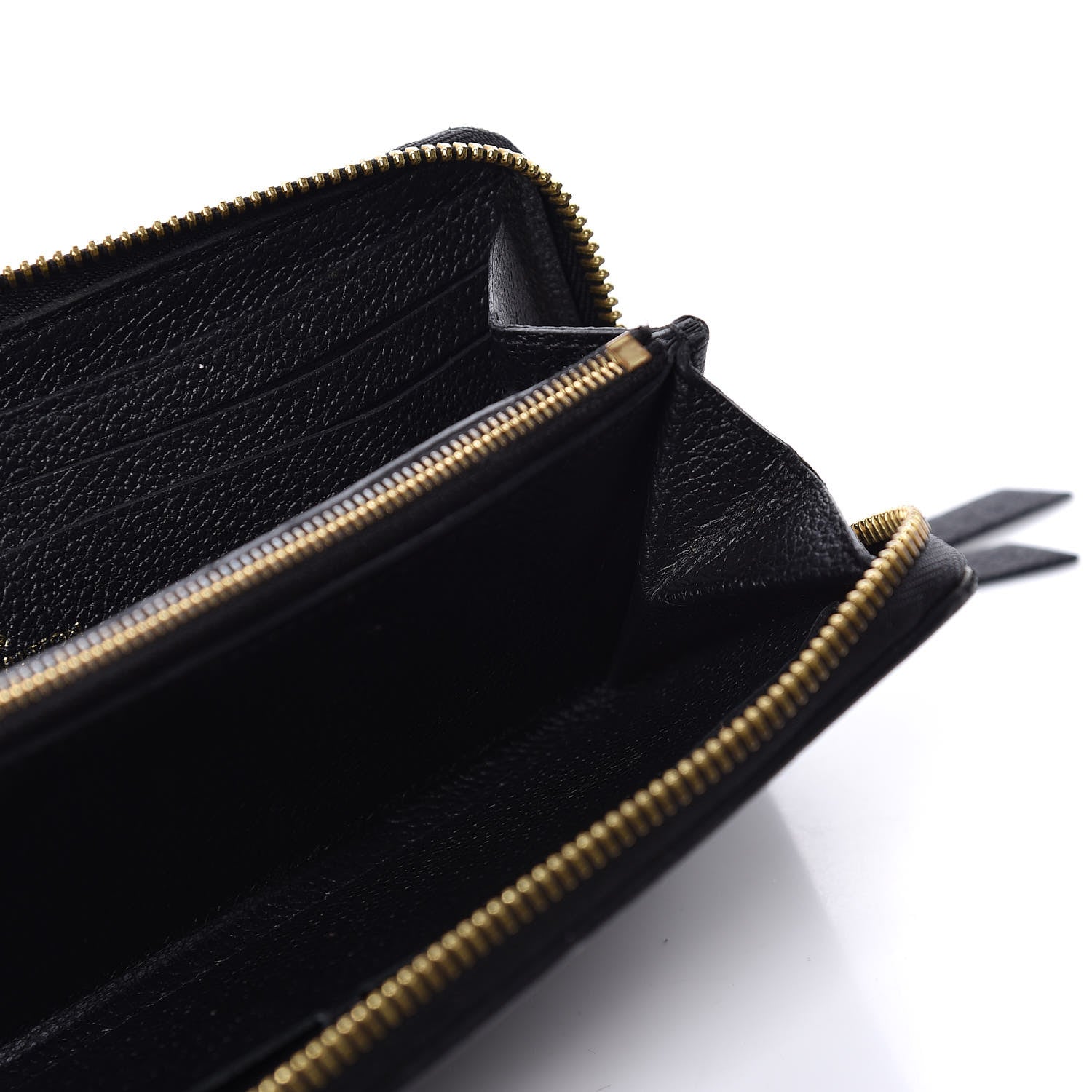 Louis Vuitton Empreinte Clemence Wallet Black 10 of 11