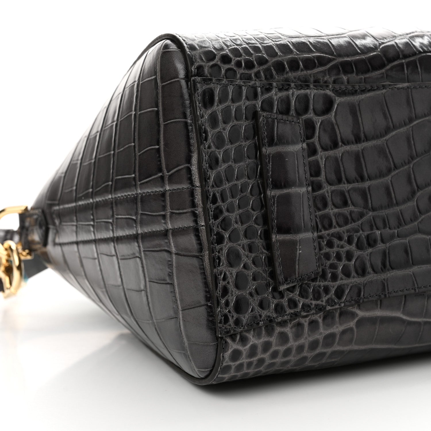 Givenchy Calfskin Crocodile Embossed Small Antigona Storm Grey 9 of 10