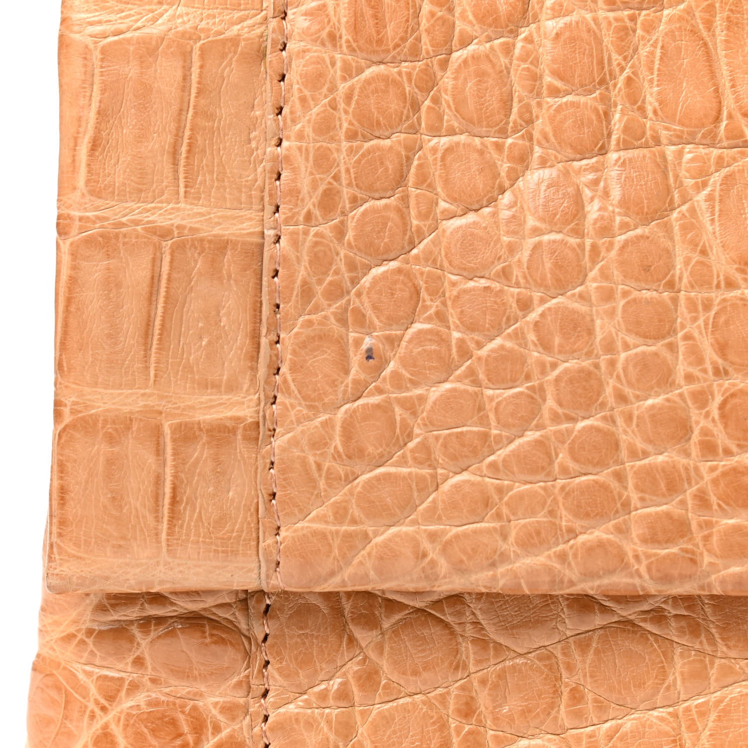 Nancy Gonzalez Crocodile Foldover Clutch Beige 10 of 11