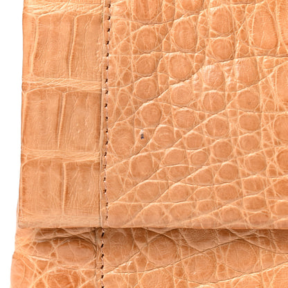 Nancy Gonzalez Crocodile Foldover Clutch Beige 10 of 11