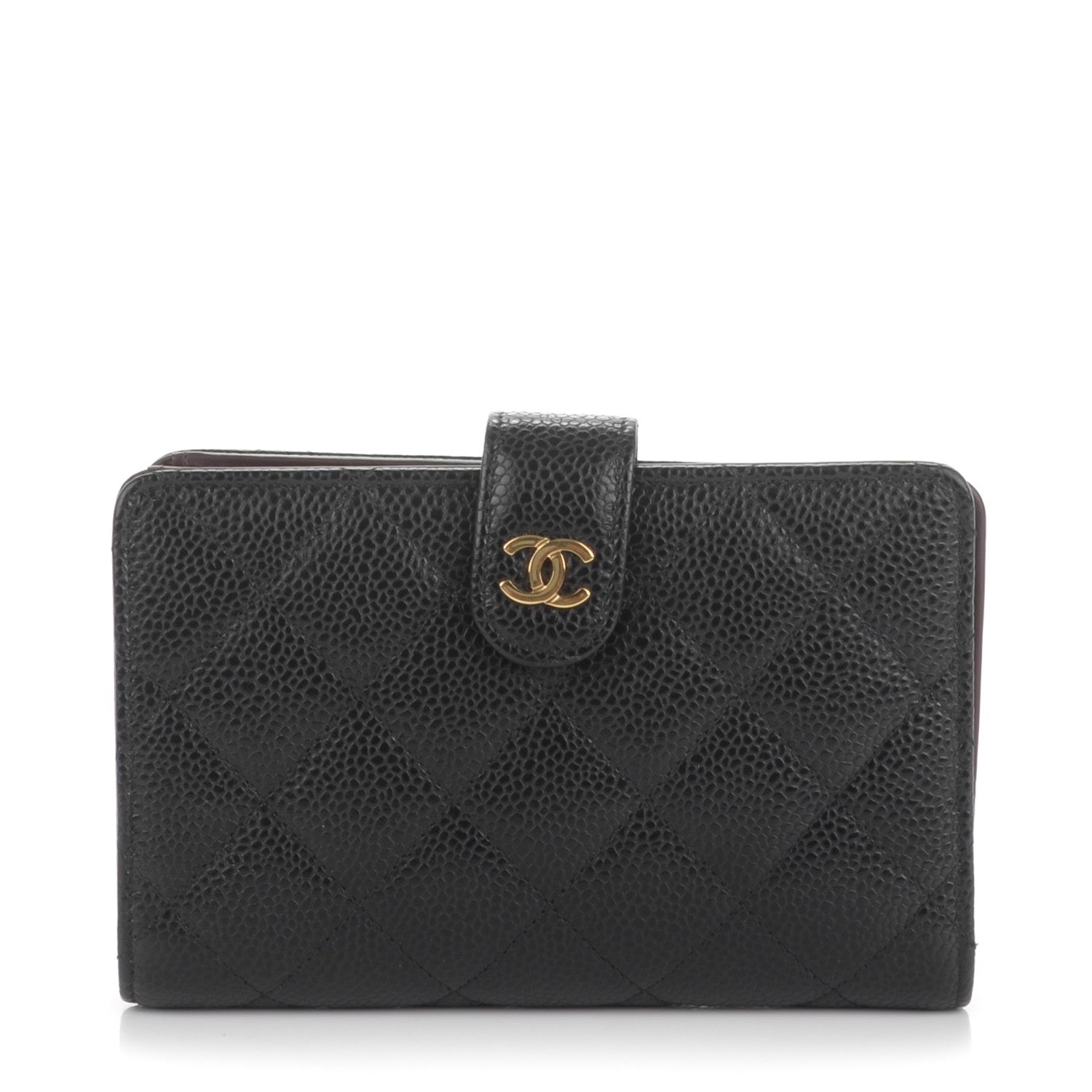 Chanel Caviar Quilted Zipped Pocket Wallet Black 1 of 8