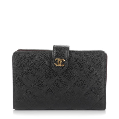 Chanel Caviar Quilted Zipped Pocket Wallet Black 1 of 8