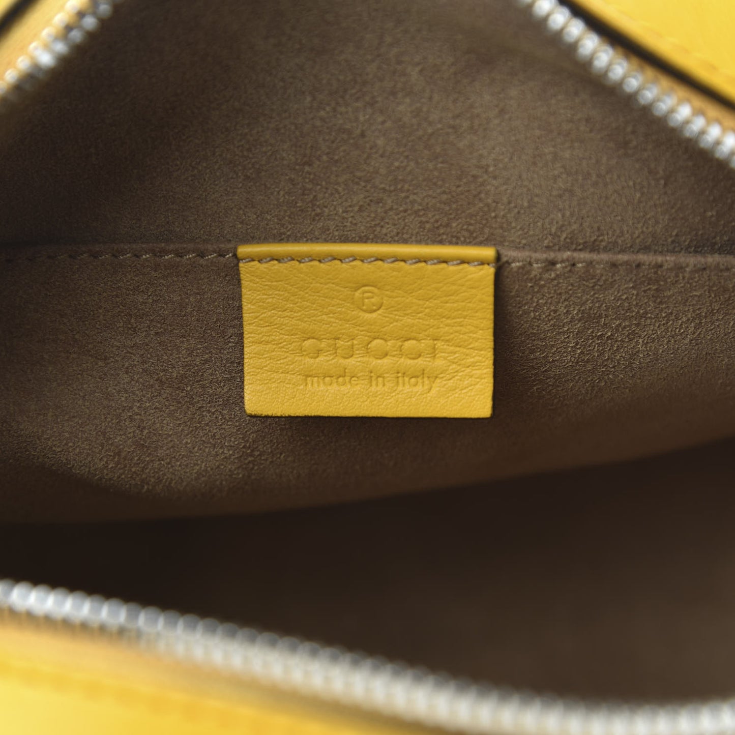 GG Supreme Monogram Arabesque Mini Chain Shoulder Bag Beige Yellow