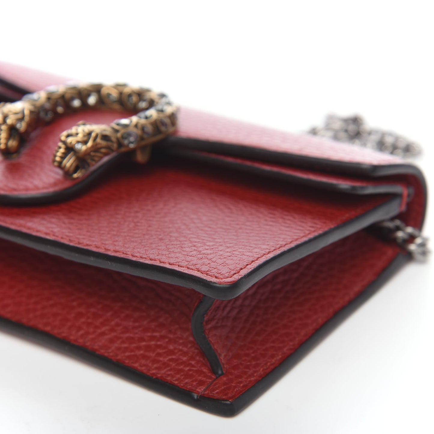 Calfskin Super Mini Dionysus Shoulder Bag Hibiscus Red
