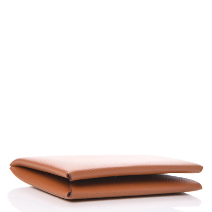 Hermes Epsom Calvi Card Case Gold 4 of 8
