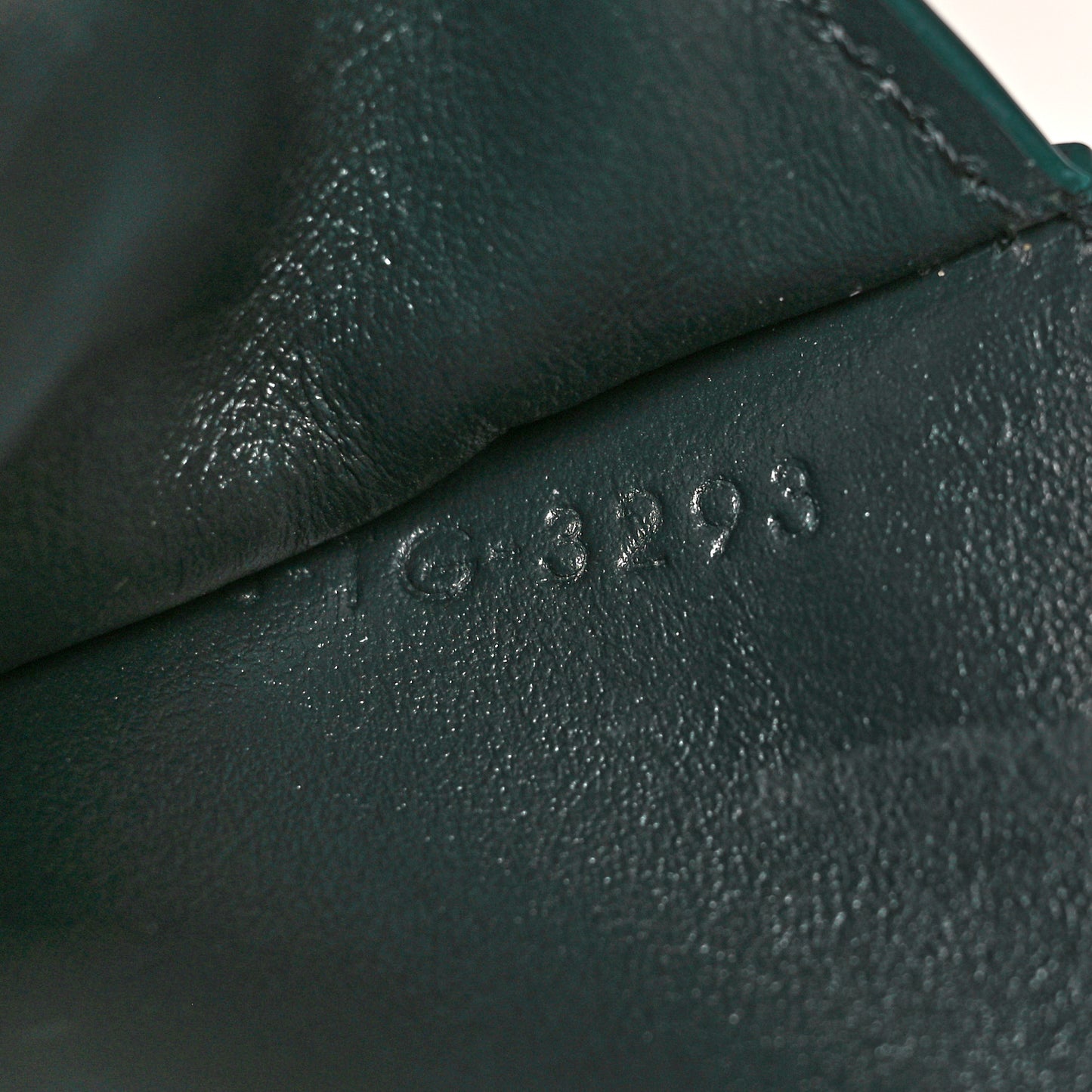 Shiny Calfskin Small Triomphe Wallet Amazone