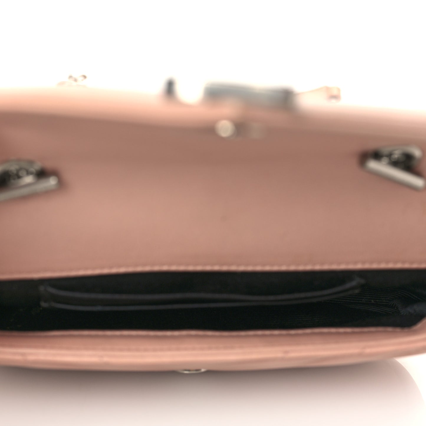 Sheepskin Matelasse Monogram Classic Baby Chain Bag Pale Pink