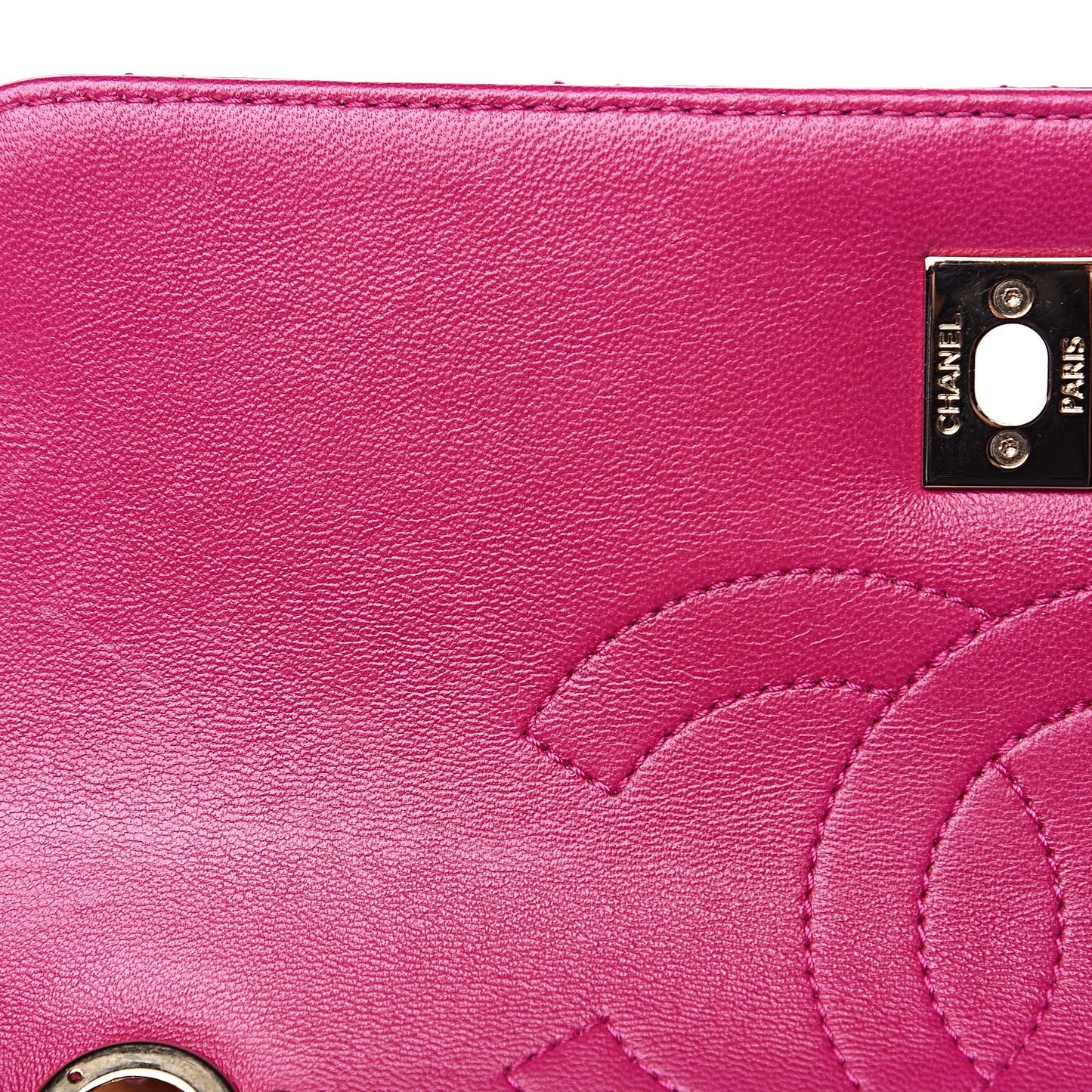 Lambskin Quilted Small Trendy CC Dual Handle Bag Dark Pink