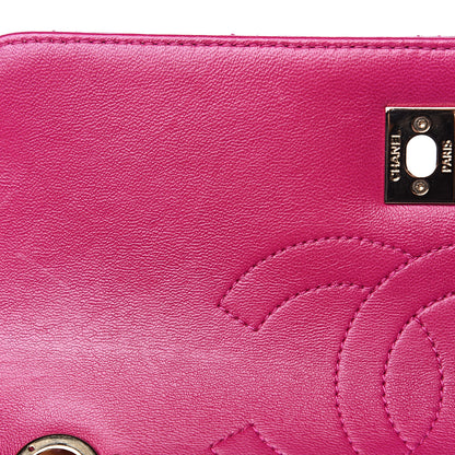 Chanel Lambskin Quilted Small Trendy CC Dual Handle Bag Dark Pink 15 of 15