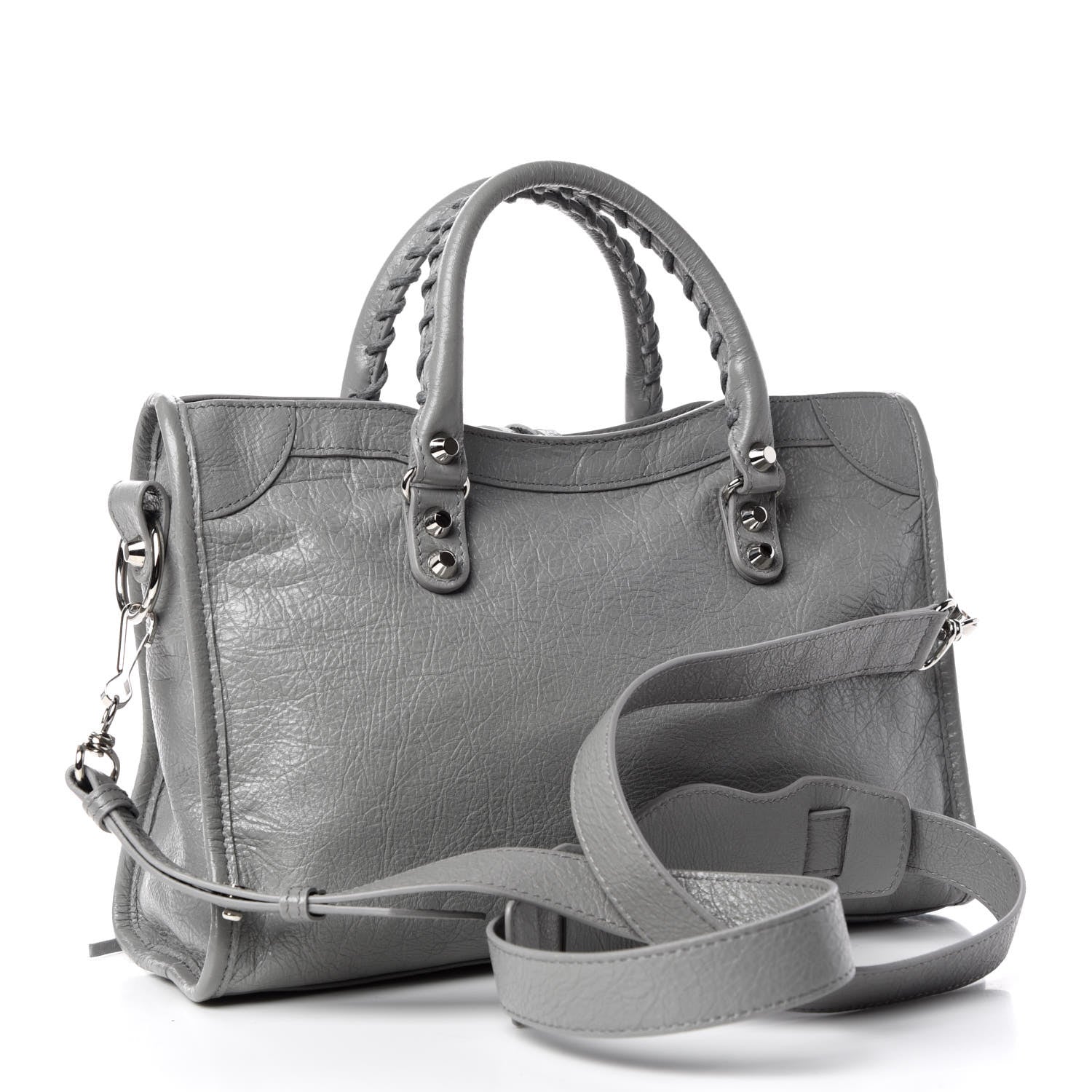 Balenciaga Agneau Classic Silver Hardware S City Gris Haussmannien 3 of 9