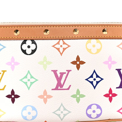 Louis Vuitton Monogram Multicolor Pochette Accessories White 7 of 9